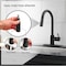 Everflow Kitchen faucet w/ pull down Sprayer, 1 handle, 1 or 3 hole Stainless Matte Black BAC-K50MB - alternate 9
